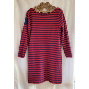 Vineyard Vines Women’s Size Medium 3/4 Sleeve Boat Neck Shirt Dress Red & Navy